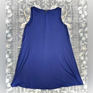 Eileen Fisher Blue Sleeveless Tank Casual Dress